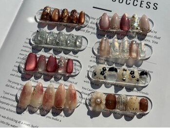 オルネイル(olu nail)の写真/トレンドをたくさん詰め込んだ月替わりの定額アートが人気！【何度でも同料金】で通いやすさ◎