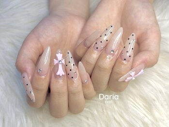 ダリア(Daria)の写真/《覚王山/貸切OK-スクール併設の実力派Salon-》ジェルスカルプ長さだし＊上品な美フォルムネイルはお任せを