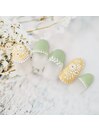 花柄刺繍フレンチネイル
