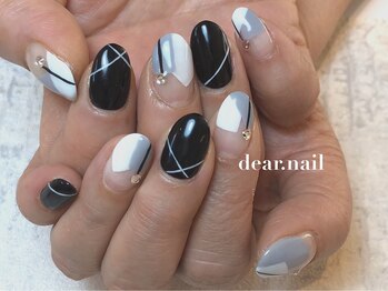 ディアネイル(dear.nail)/モノトーンネイル☆