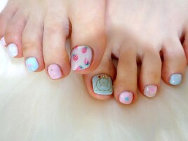 フット ワイヤー パステル くま