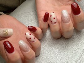大人ガーリーネイル