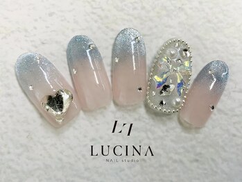 ネイルスタジオ ルキナ(LUCINA)/c-353 キラキラワンホンネイル