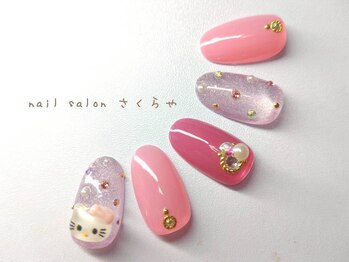 ピンク×キティちゃんネイル☆