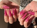 ピンクロングスカルプ