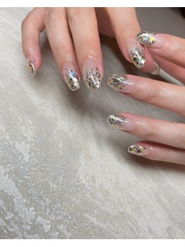 カズネイル(Kazu nail)/ラメグラデーションネイル