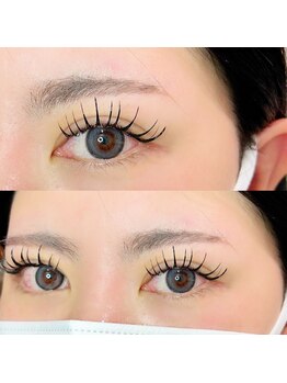 リールエム 深井店(Riru M)の写真/学割U24☆まつげパーマorパリジェンヌ¥4950/フラットラッシュ120本¥4950/Wフラット80束¥6600/100束¥7700！