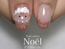 クリスマス サンタネイル