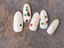 サンミーゴネイル 神戸店(Sunmego Nail)/華やかクリスマスネイル