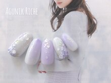 アグニークリッシェ(Agunik Riche)/【紫陽花ネイル】