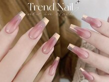 トレンドネイルスタジオ(Trend Nail Studio)/ベース選べらるミラーフレンチ！