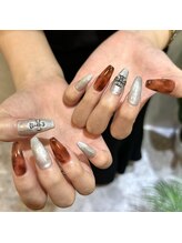 ジーナ 天神(Zina)/鼈甲柄ネイル♪ヴィンテージ