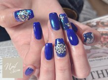 ネイルセッション(nail session)/クリアブルー×オーロラ