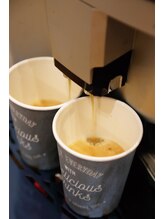 ヴェルデ 久留米店/コーヒーマシンもご用意
