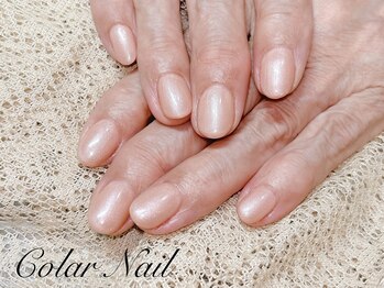 コラールネイル 本町(Colar Nail)/上品コーラルパールーカラー