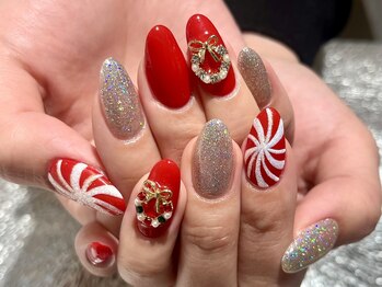 クリスマスアートネイル