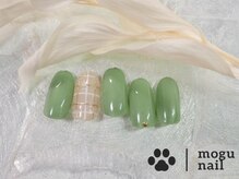 モグネイル(Mogunail)/3.4月定額A/チェックネイル