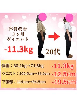 はやしだ鍼灸整骨院/体質と体型を変えるダイエット！
