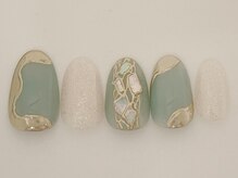 ネイルサロン アビー グランデュオ蒲田店(abbie)/●アクアマリン¥11,140