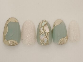 ネイルサロン アビー グランデュオ蒲田店(abbie)/●アクアマリン¥11,140