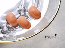 クリア×ぽこぽこマットネイル