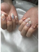 フラワーズネイル(flowers nail)/秋/ニュアンスネイル