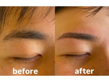 トップルック 横浜店(TOP LOOK)/メンズ眉毛ビフォーアフター