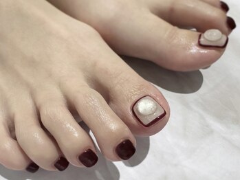 【フット】親指2本アート