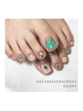 ニコ(nico+)/天然石フットネイル