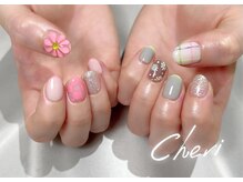 シェリ(Cheri)/ぷっくりフラワー　ニュアンス