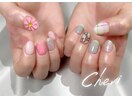 ぷっくりフラワー　ニュアンス