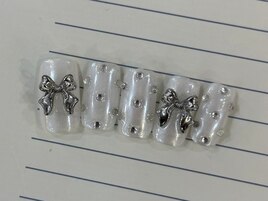 パールストーンリボン¥8500