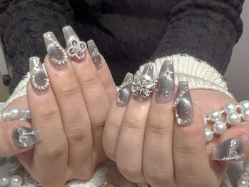 モアネイル 新宿/ワンホンネイル/持ち込み/新宿