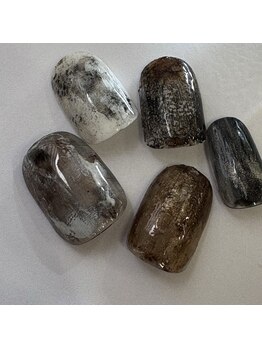ラテネイル(Latte nail)/dark color nuance