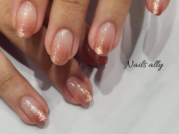 ネイルズアリー 立川店(Nails ally)の写真/【大人可愛いネイルデザイン・ネイルパーツも豊富】定額デザイン多数★ジェルネイル/オフのみ/長さだし