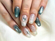 パダアット ヴァラネイル 天神南店(PADA at VALLANAIL)/ブルーマグネット/ニュアンス/星