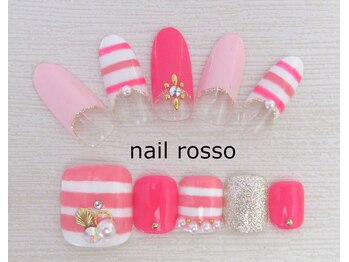 ネイルロッソ 浅草店/お揃いデザイン