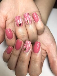 ピンクニュアンスネイル