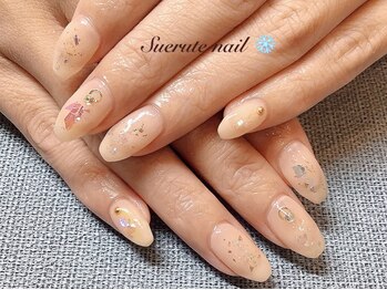 スエルテ ネイルサロン 北千住店/ヌーディーネイル ¥70000