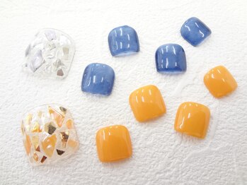 ネイルサロン クイール 小山店(NAIL SALON QUILL)/ホロシェル×ワンカラー