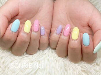ソンリエ 青竹店(SONRiE)/パステルワンカラーネイル