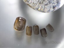 ネイル ドゥ 岡山駅前店(Nail Doux)/大人ニュアンスフットネイル