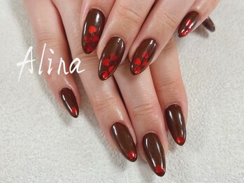 エリナネイルサロン池袋(Alina Nail Salon)/ハートホログラムデザイン