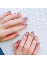 リグネイルスタジオ(Lig nail studio)/メタリックドットネイル
