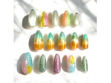 アヤネイルズ アンド アイラッシュ 綱島店(AYA NAILZ.&Eyelash)の雰囲気（夏特別デザイン3種　オフ込/60mins6750円（カラーラメ変更可能））