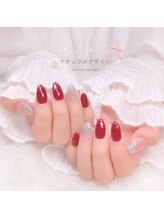 大人ボルドーネイル