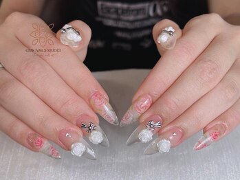 ウメネイルスタジオ(UME NAIL STUDIO)/長さだしやり放題×つけ放題