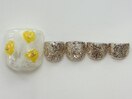 イエロー花ラメフット¥7000