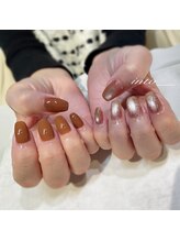 ネイルサロン イントゥ(into_)/キャメル　ブラウンマグネット　