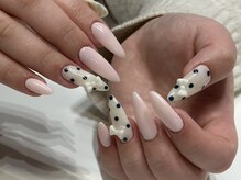 ジェミーネイル シンジュク(Jemiy nail shinjuku)/【Aoi】パステルドットリボン